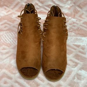 Suede Tan Booties